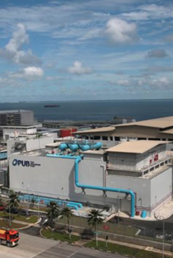Предварительная фильтрация перед ультрафильтрацией (UF) и обратным осмосом (RO) на заводе по опреснению морской воды PUB TUAS, Сингапур